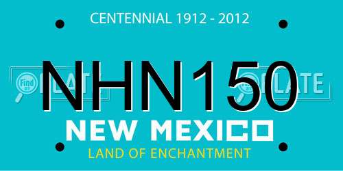 NHN150 New Mexico License Plate