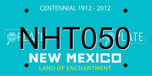 NHT050 New Mexico License Plate