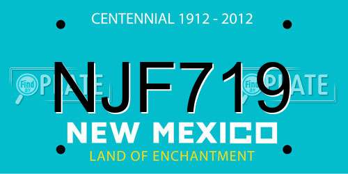 NJF719 New Mexico License Plate