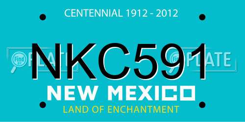 NKC591 New Mexico License Plate