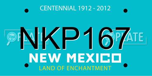 NKP167 New Mexico License Plate