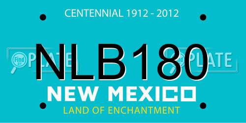 NLB180 New Mexico License Plate