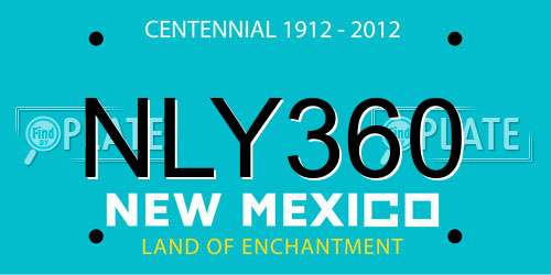 NLY360 New Mexico License Plate