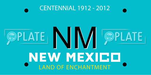 NM New Mexico License Plate