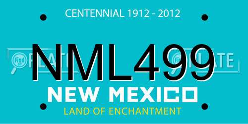 NML499 New Mexico License Plate
