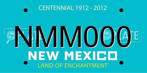 NMM000 New Mexico License Plate