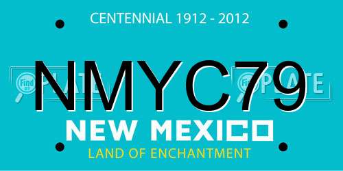 NMYC79 New Mexico License Plate