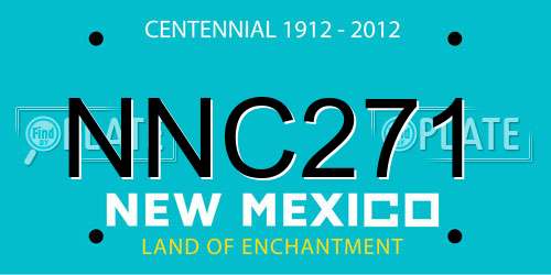 NNC271 New Mexico License Plate