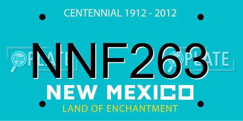 NNF263 New Mexico License Plate