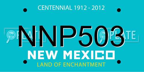 NNP503 New Mexico License Plate