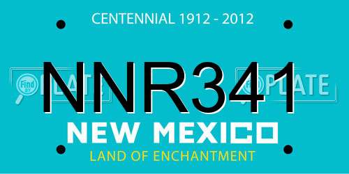 NNR341 New Mexico License Plate