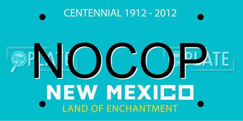 NOCOP New Mexico License Plate
