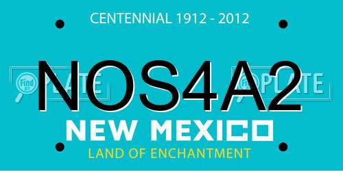 NOS4A2 New Mexico License Plate