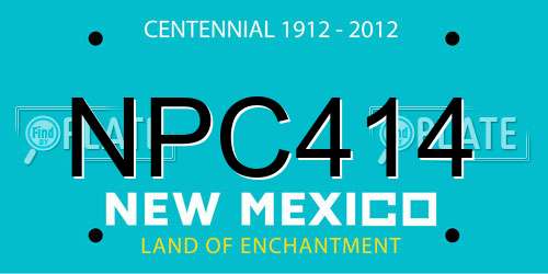 NPC414 New Mexico License Plate