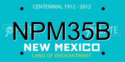 NPM35B New Mexico License Plate