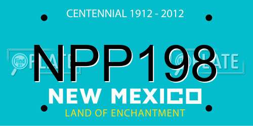 NPP198 New Mexico License Plate