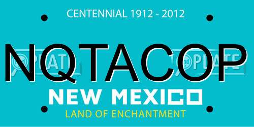 NQTACOP New Mexico License Plate