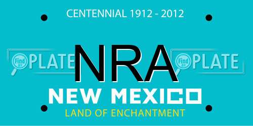 NRA New Mexico License Plate