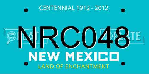 NRC048 New Mexico License Plate