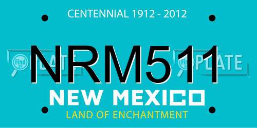 NRM511 New Mexico License Plate
