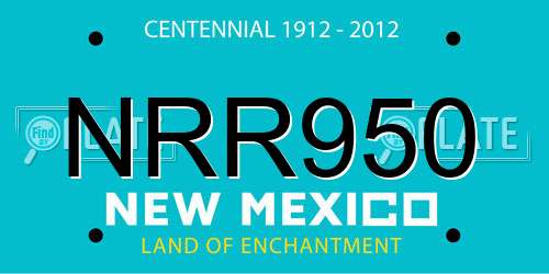 NRR950 New Mexico License Plate