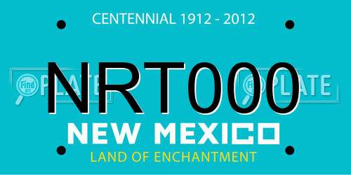 NRT000 New Mexico License Plate