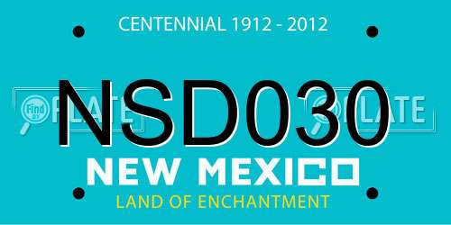 NSD030 New Mexico License Plate