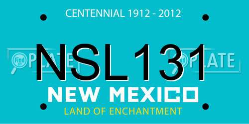 NSL131 New Mexico License Plate