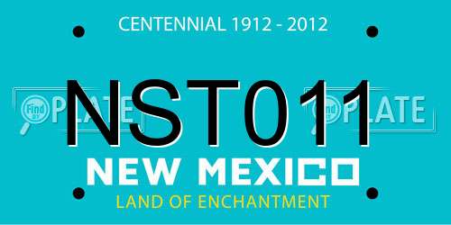 NST011 New Mexico License Plate