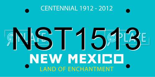 NST1513 New Mexico License Plate