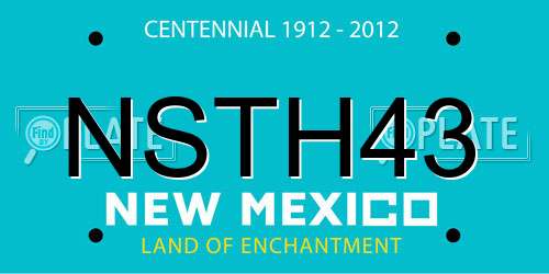 NSTH43 New Mexico License Plate