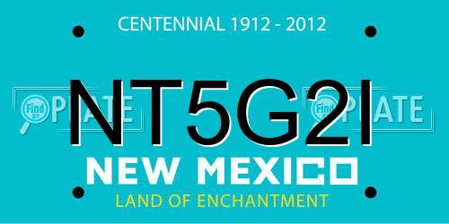 NT5G2I New Mexico License Plate
