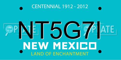 NT5G7I New Mexico License Plate