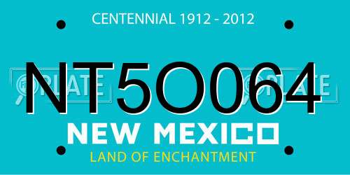 NT5O064 New Mexico License Plate