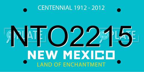 NTO2215 New Mexico License Plate