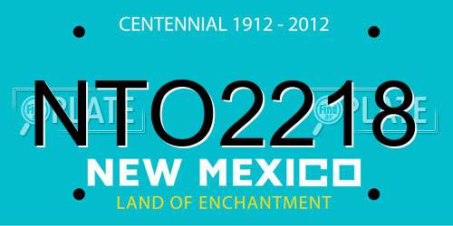 NTO2218 New Mexico License Plate