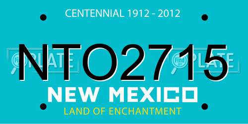 NTO2715 New Mexico License Plate