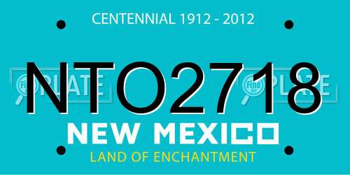 NTO2718 New Mexico License Plate