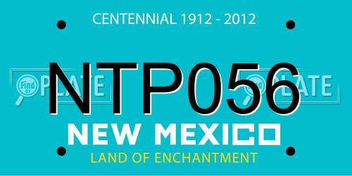 NTP056 New Mexico License Plate