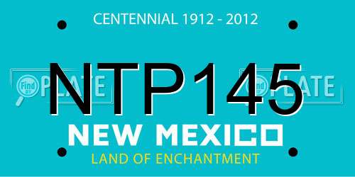 NTP145 New Mexico License Plate