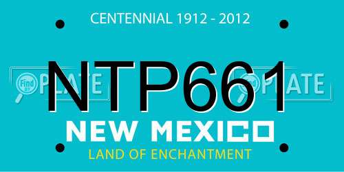 NTP661 New Mexico License Plate
