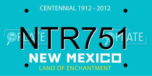 NTR751 New Mexico License Plate