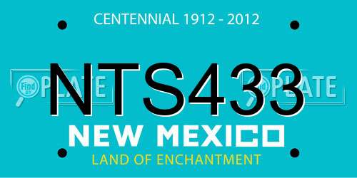 NTS433 New Mexico License Plate