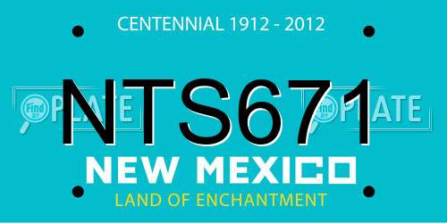 NTS671 New Mexico License Plate