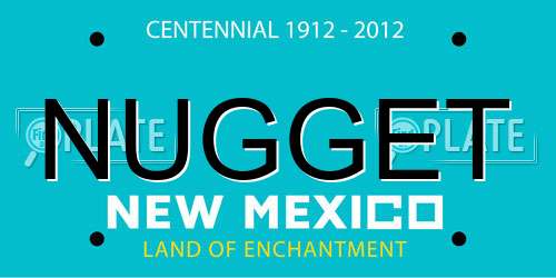 NUGGET New Mexico License Plate