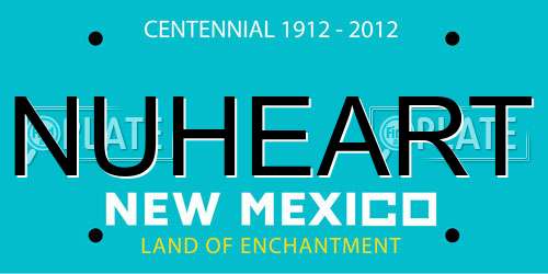 NUHEART New Mexico License Plate
