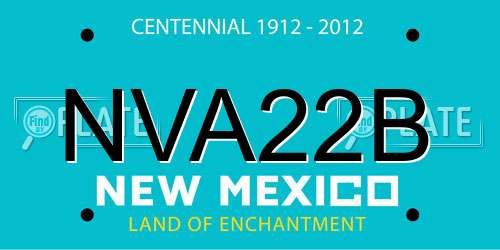 NVA22B New Mexico License Plate