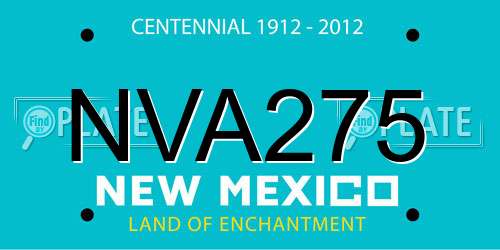 NVA275 New Mexico License Plate