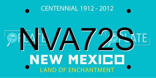 NVA72S New Mexico License Plate