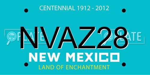 NVAZ28 New Mexico License Plate